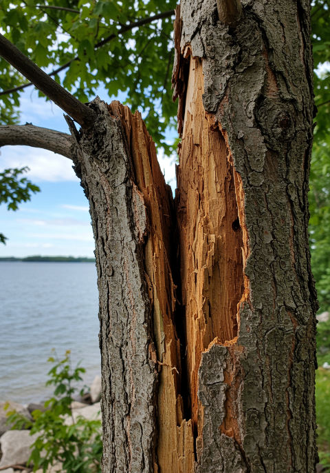 Cracked-dead-tree-limb-orillia