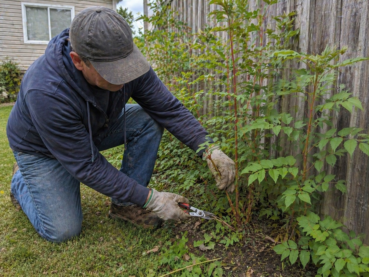 removing young sumac plants safely